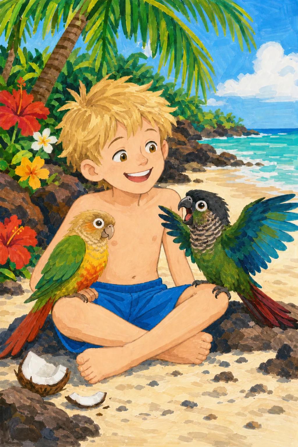 Illustration for Huge Hearts