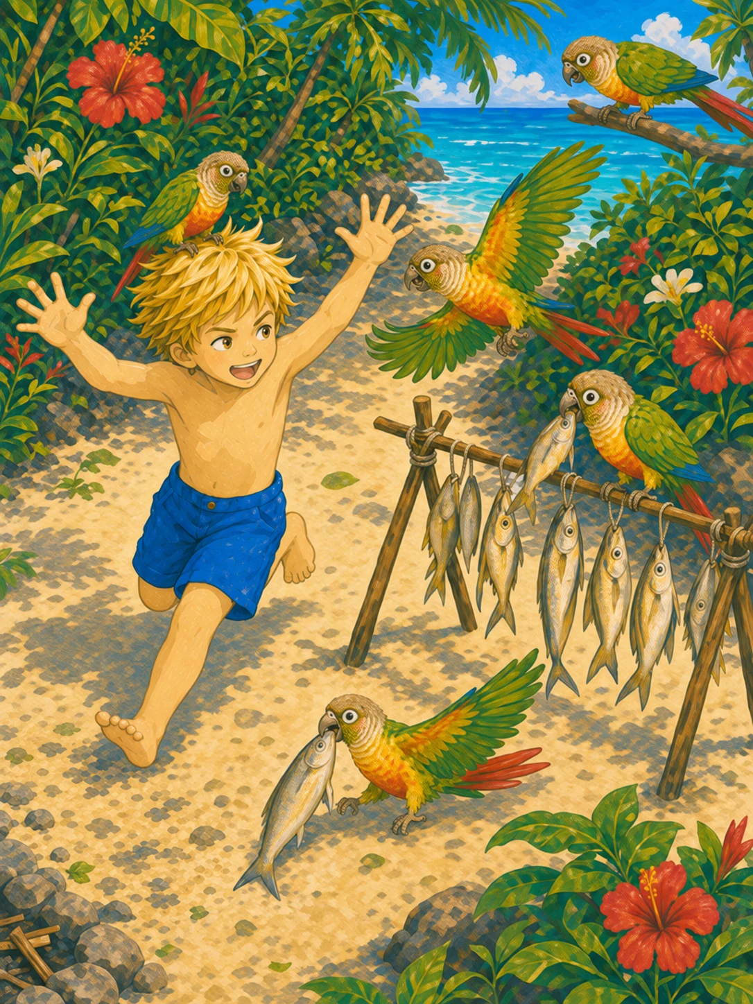 Illustration for The Fish Contest