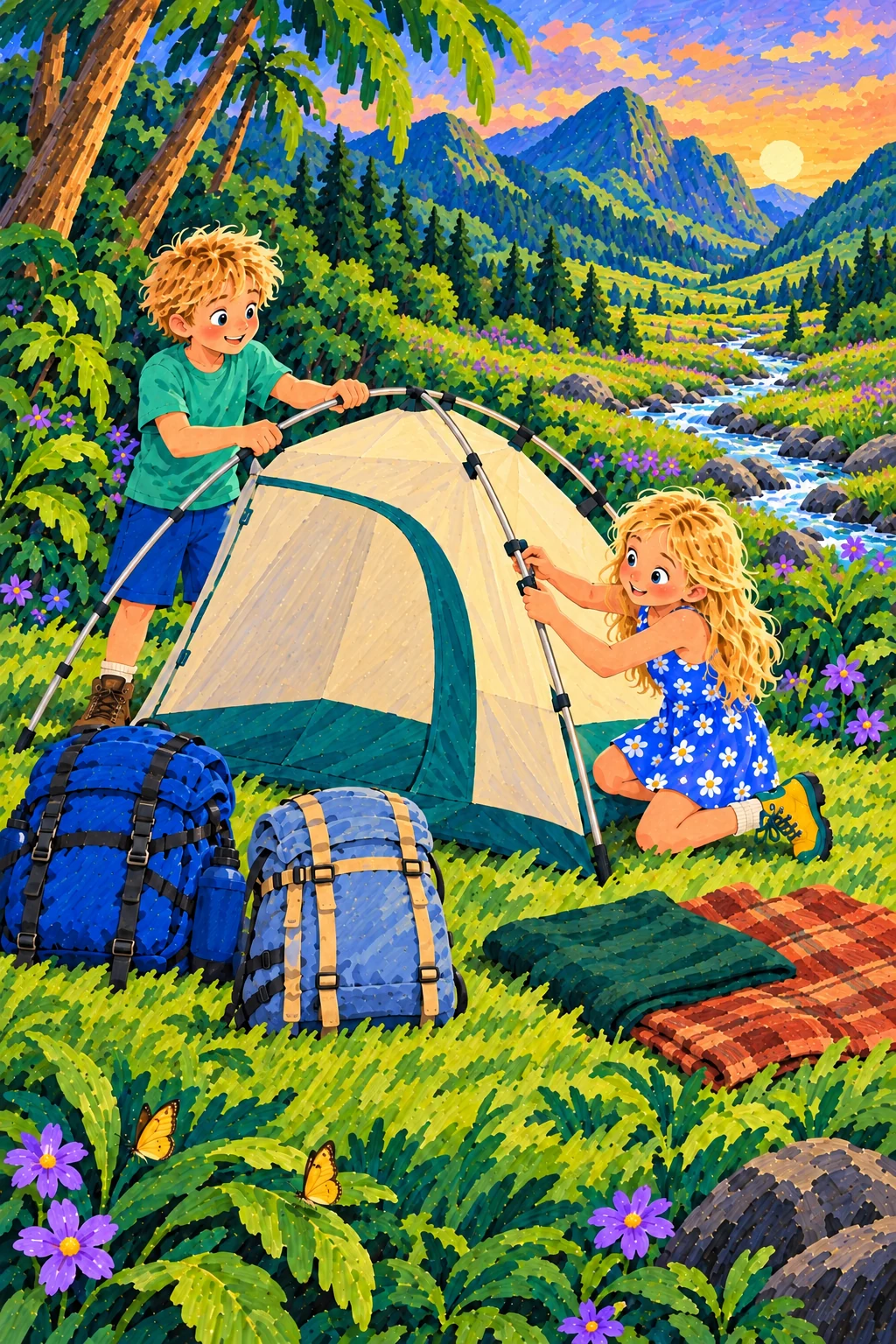 Illustration for Making Camp
